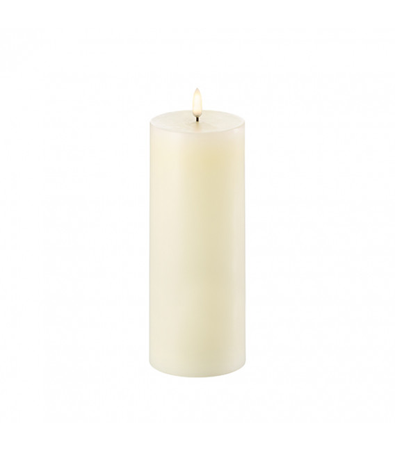 Bloklys - Ivory - Pillar Candle (8x20 cm)