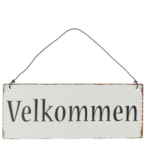 Ib Laursen - Metal Skilt, 'Velkommen'