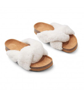 Lilly Cross Slippers, Hvid