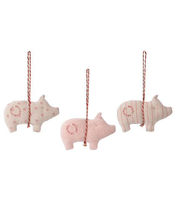 Pig ornament, 4 ass.